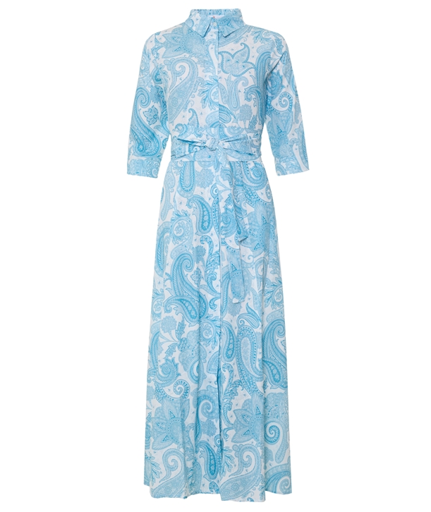 baby blue paisley print cotton portofino maxi dress normal