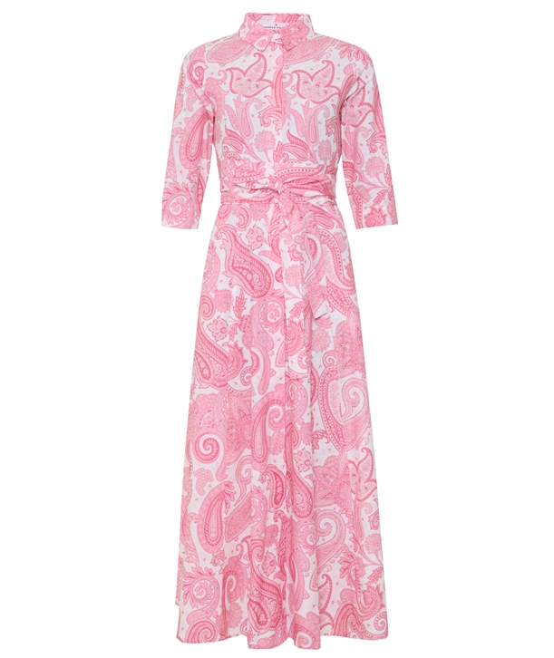 pink paisley print cotton portofino maxi dress normal