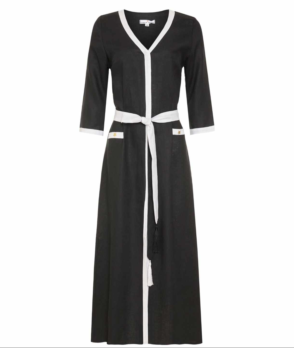 ETOILE CORAL HERMIONE DRESS IN BLACK