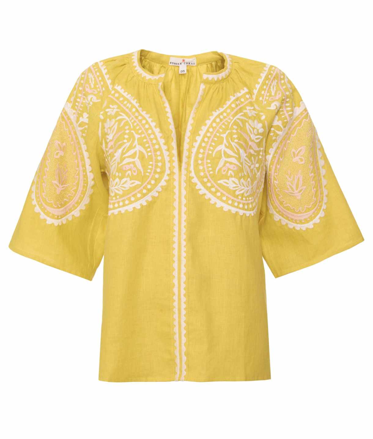 ETOILE CORAL ARETI TOP IN YELLOW