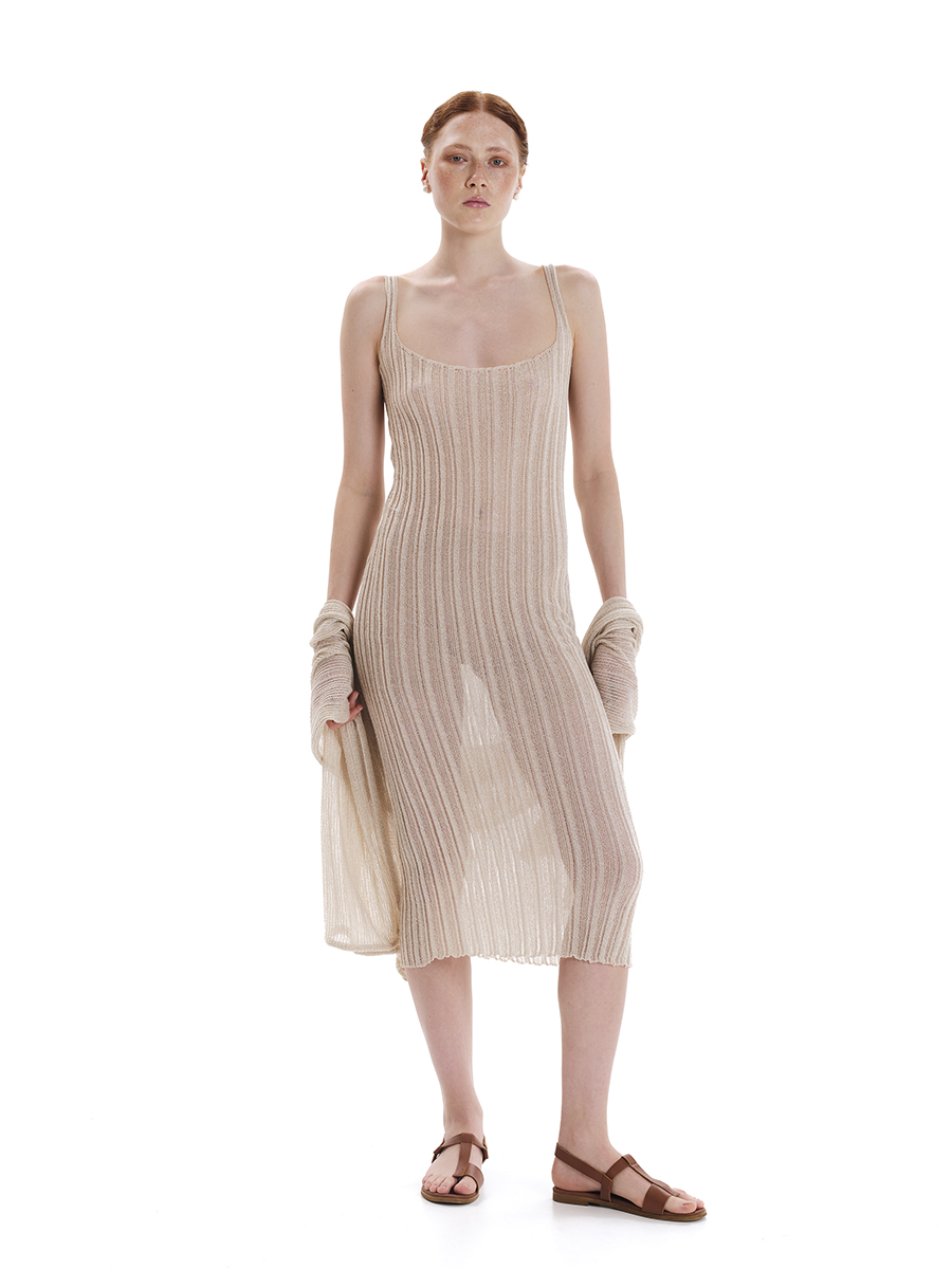 Kourbela SS25 Shimmering water maxi dress