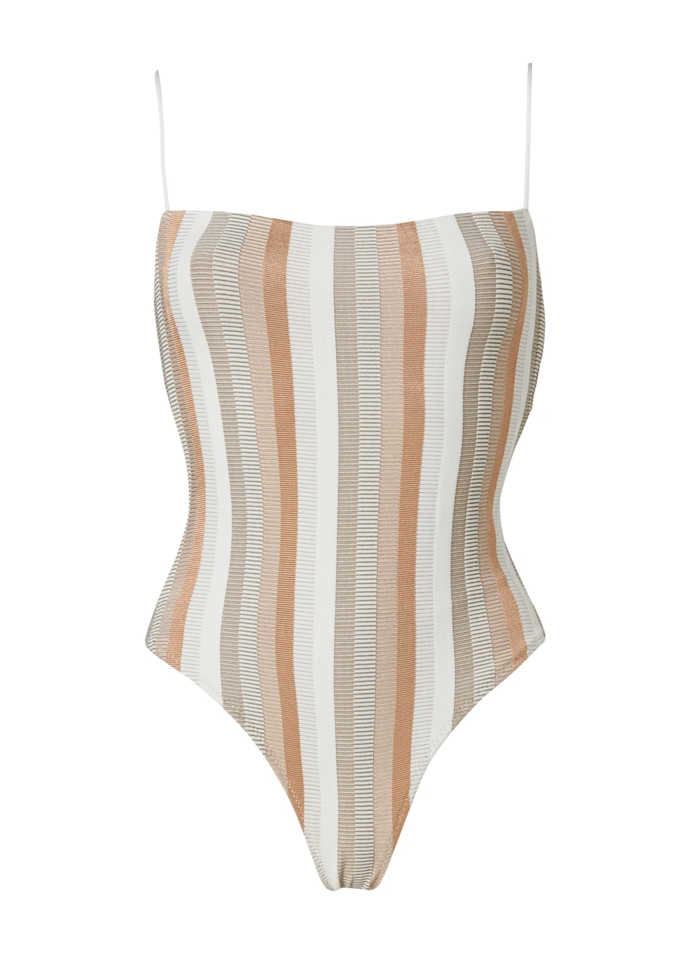 Stefania Frangista Eloise Stripe Metallic White Jacquard.jpg