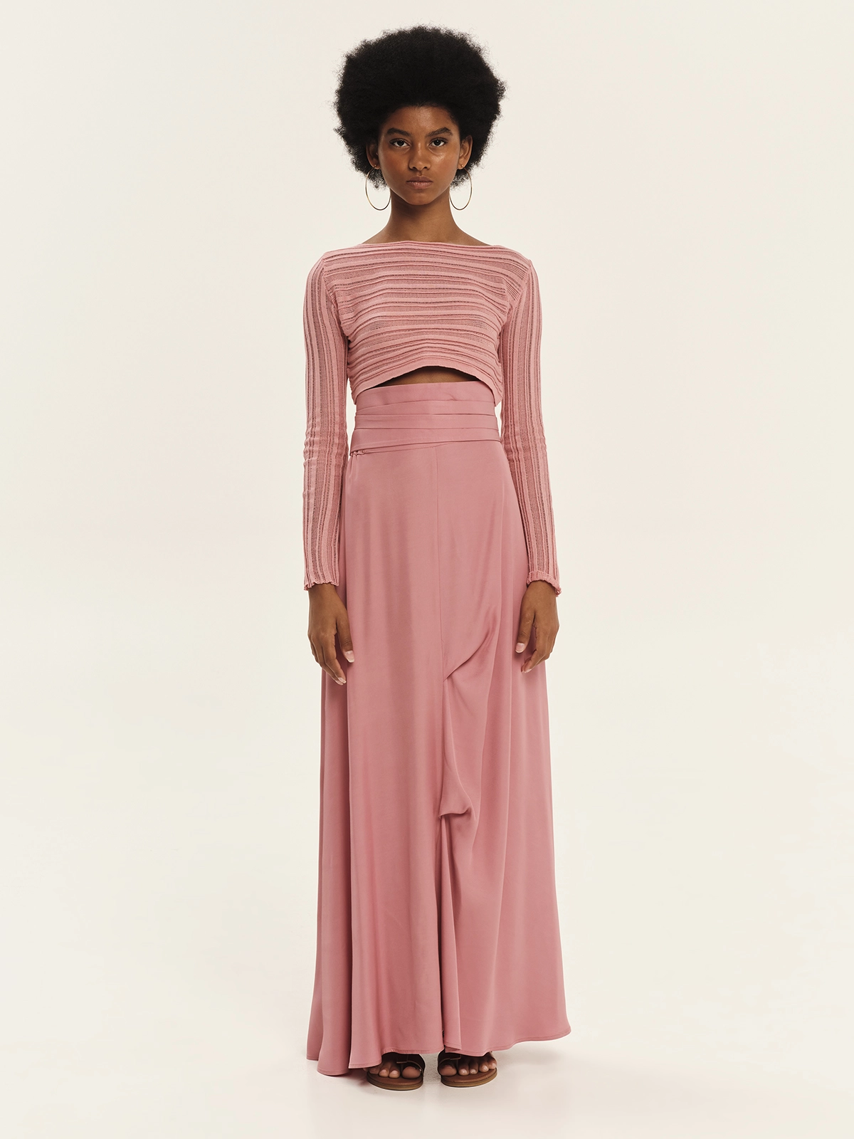 KOURBELA - MAXI PLEATS SKIRT