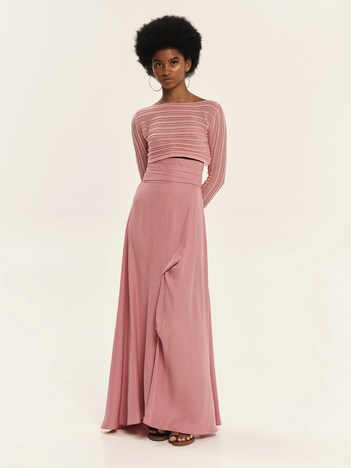 KOURBELA - MAXI PLEATS SKIRT
