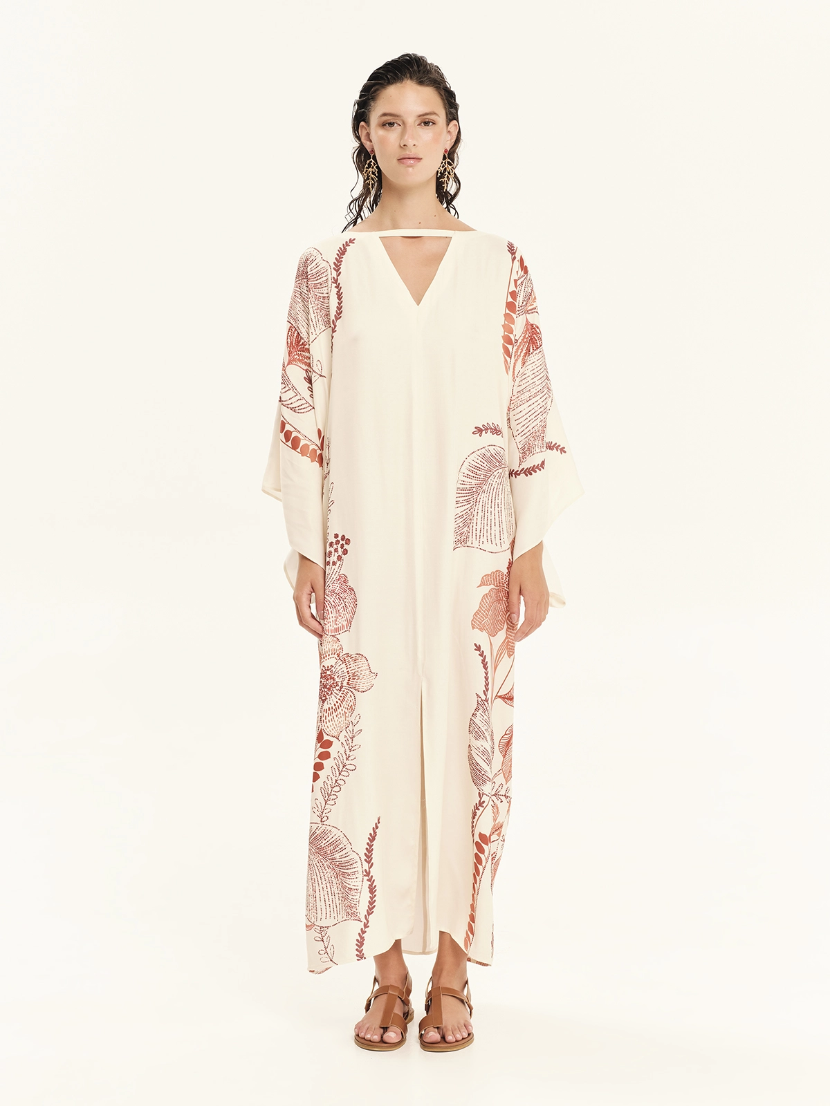 KOURBELA KAFTAN WITH KIMONO SLEEVES