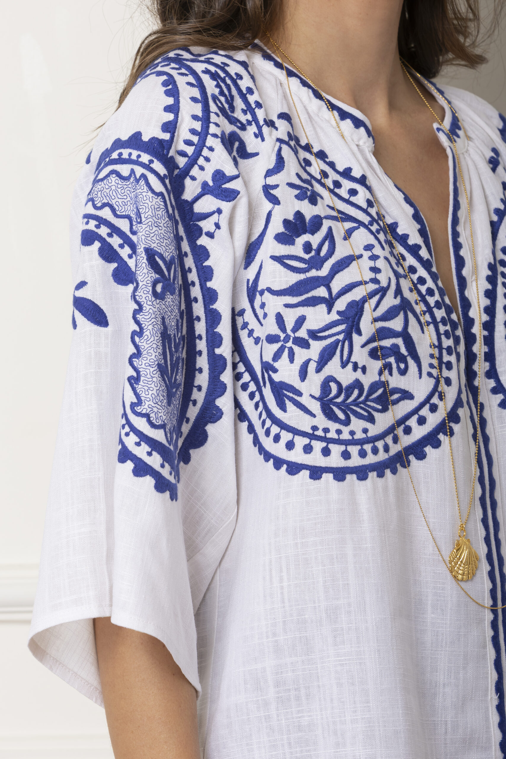 Etoile Coral Areti top in Royal blue