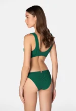 Sorbet Island Aqua Kiwi green bikini set triangle top crinkle swimwear caprice clothing back