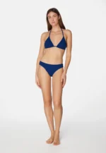 Sorbet Island Mia Blueberry triangle bikini set textured crinkle swimwear caprice clothing model