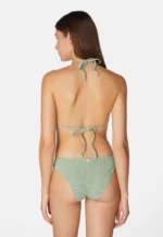 Sorbet Island Mia mint  triangle bikini set textured crinkle swimwear caprice clothing back