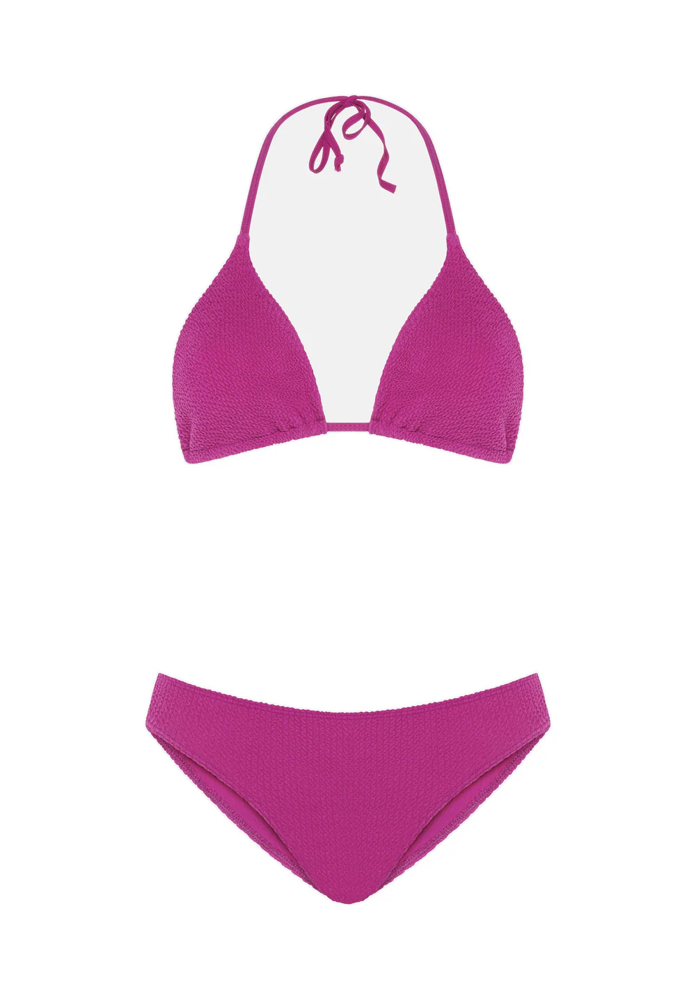 Sorbet Island Mia Acai triangle bikini set textured crinkle swimwear caprice clothing